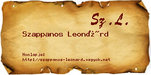 Szappanos Leonárd névjegykártya